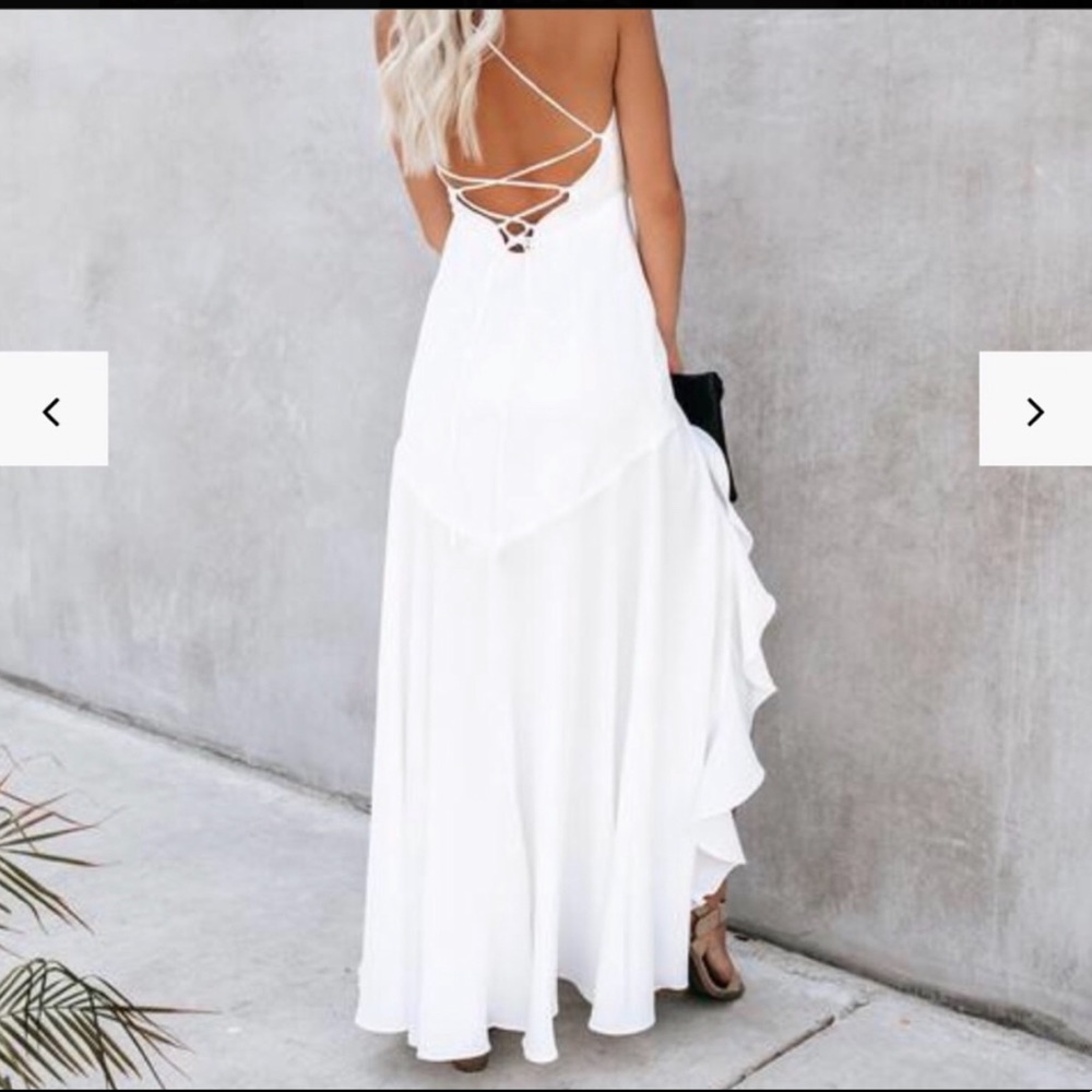 Vici Cool Waters Ruffle Gown - Picture 2 of 3